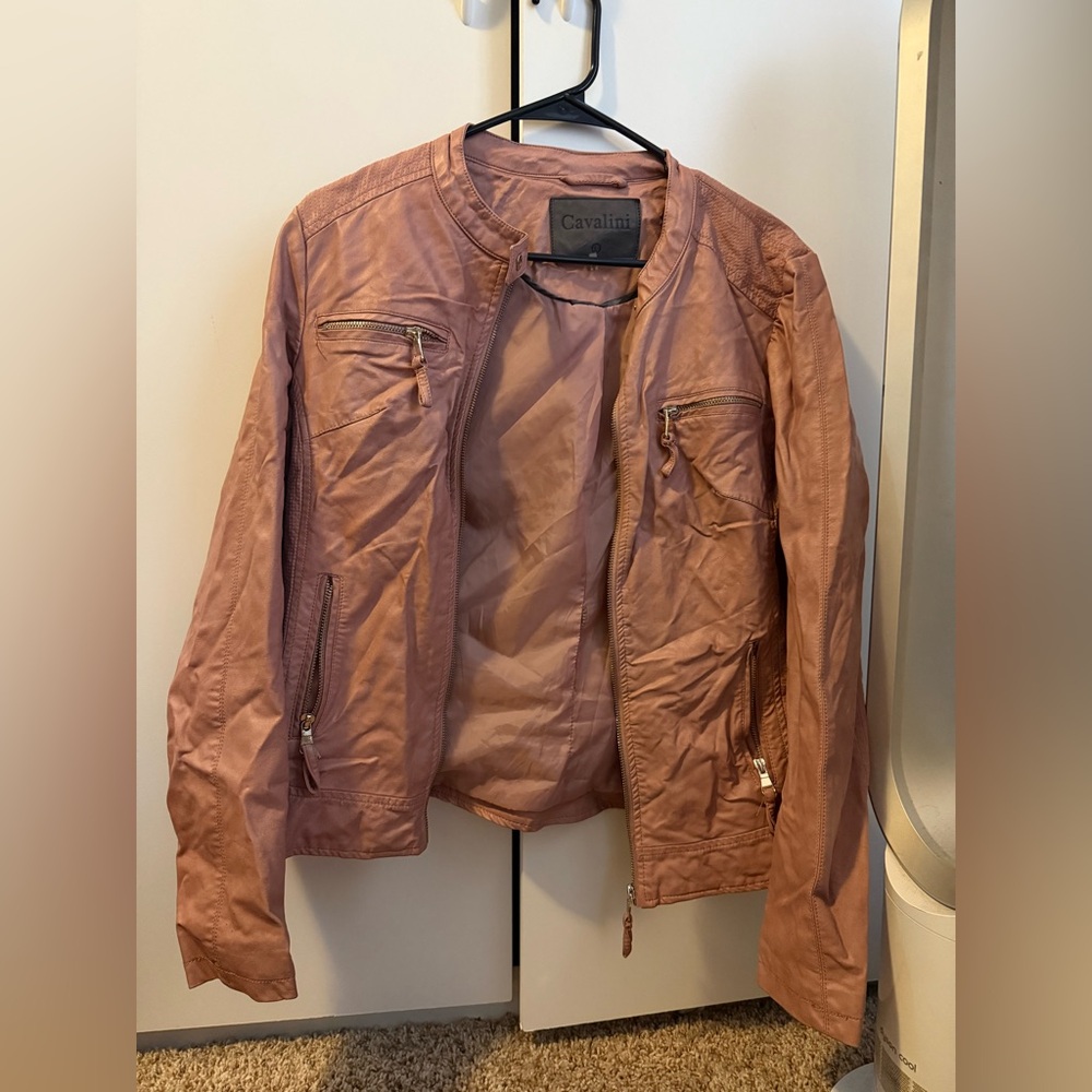 Cavalini Women's Mauve Leather Jacket